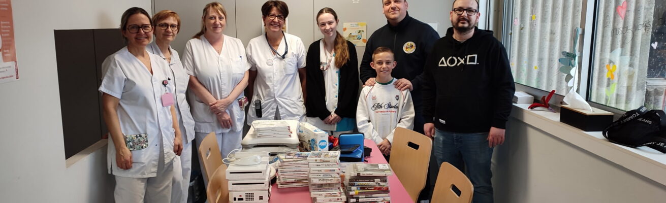 Un don de consoles pour le service de pédiatrie