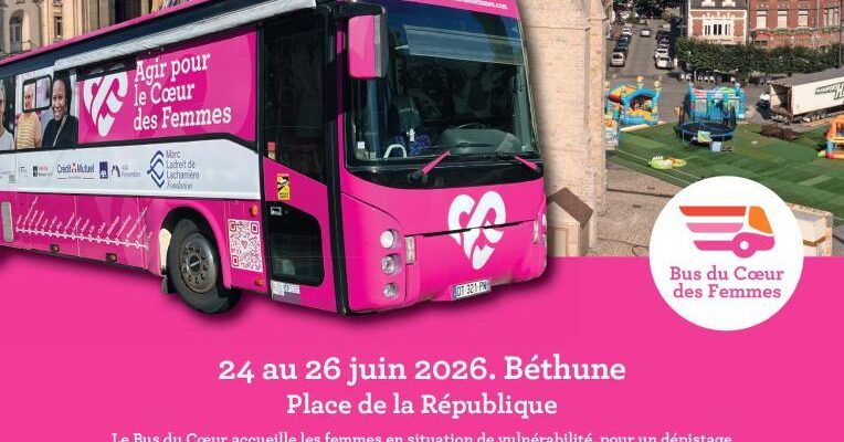 Le Bus du Cœur des Femmes revient à Béthune pour sa 3ᵉ édition !