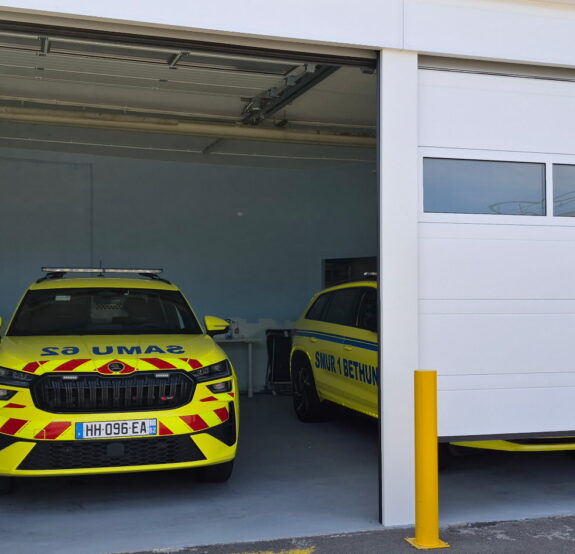 Le garage des urgences fait peau neuve au Centre Hospitalier de Béthune Beuvry.